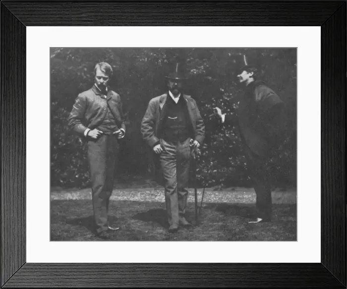 Framed Print : Whistler, Chase, and Menpes, c1885, (1904) Framed Print : Whistler, Chase, and Menpes, c1885, (1904)