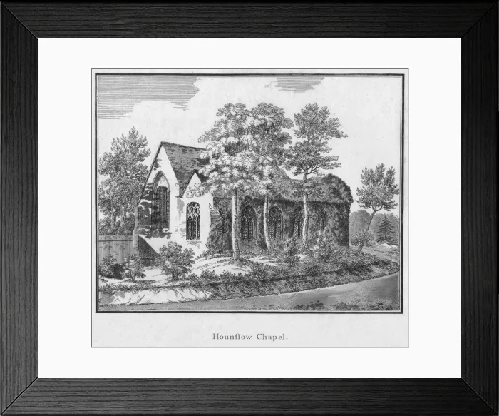 Framed Print : Hounslow Chapel, c1792 Framed Print : Hounslow Chapel, c1792