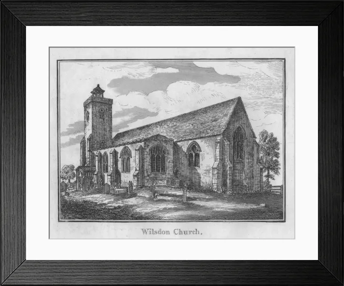 Framed Print : Wilsdon Church, c1792