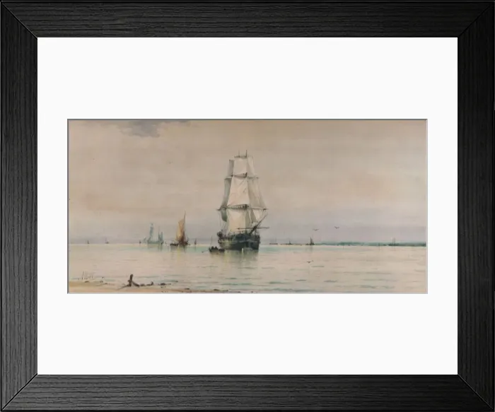 Framed Print : Seascape, c1896. Artist: Albert Ernest Markes Framed Print : Seascape, c1896. Artist: Albert Ernest Markes