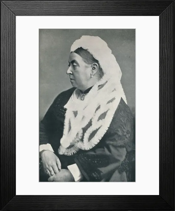 Framed Print : The Queen at the age of sixty six, c1885, (1901). Artist: Alexander Bassano Framed Print : The Queen at the age of sixty six, c1885, (1901). Artist: Alexander Bassano