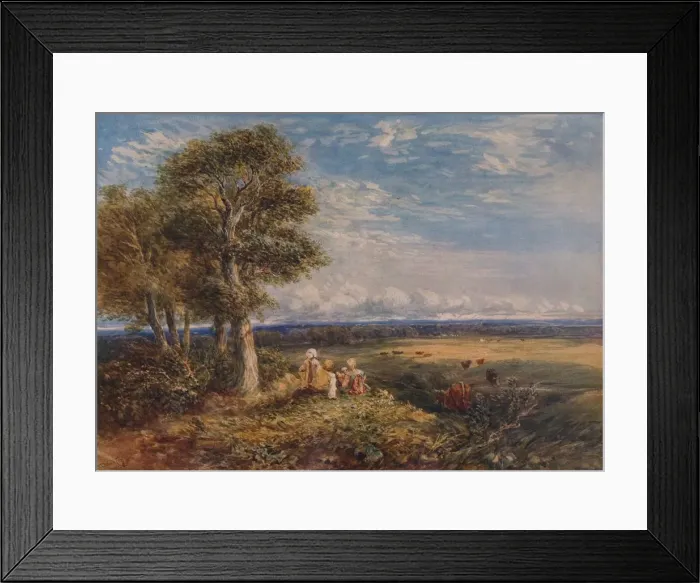 Framed Print : The Skylark, 1848. Artist: David Cox the elder Framed Print : The Skylark, 1848. Artist: David Cox the elder