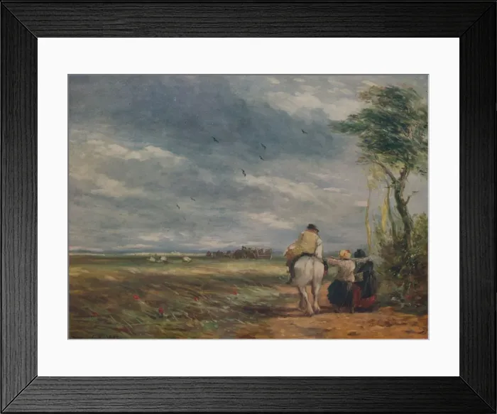 Framed Print : Going to the Hayfield, 1852. Artist: David Cox the elder Framed Print : Going to the Hayfield, 1852. Artist: David Cox the elder