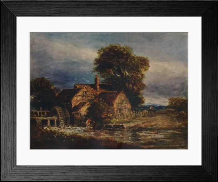 Framed Print : The Water Wheel, c1839. Artist: David Cox the elder Framed Print : The Water Wheel, c1839. Artist: David Cox the elder