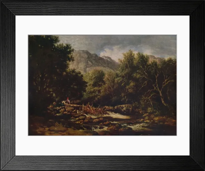 Framed Print : On the Lledr, c1844. Artist: David Cox the elder Framed Print : On the Lledr, c1844. Artist: David Cox the elder