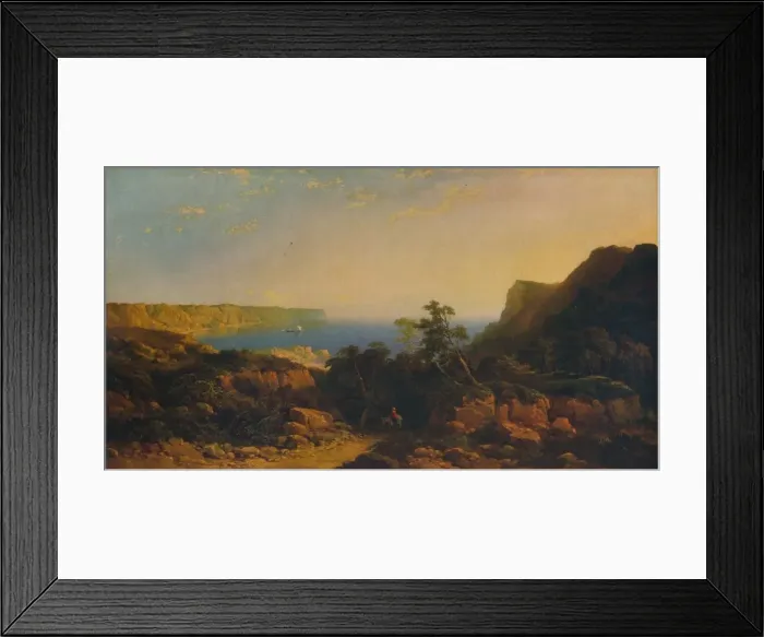 Framed Print : From Mulgrave Woods, near Whitby, 1860. Artist: Edmund John Niemann Framed Print : From Mulgrave Woods, near Whitby, 1860. Artist: Edmund John Niemann