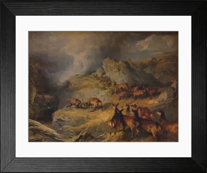 Framed Print : None but the Brave deserve the Fair, c1854. Artist: Edwin Henry Landseer Framed Print : None but the Brave deserve the Fair, c1854. Artist: Edwin Henry Landseer