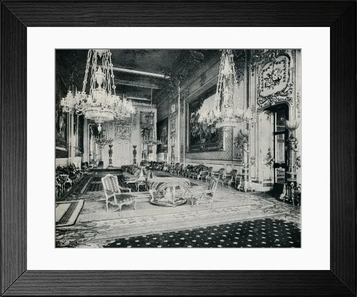 Framed Print : The Grand Reception Room, Windsor Castle, c1899, (1901). Artist: Eyre & Spottiswoode Framed Print : The Grand Reception Room, Windsor Castle, c1899, (1901). Artist: Eyre & Spottiswoode
