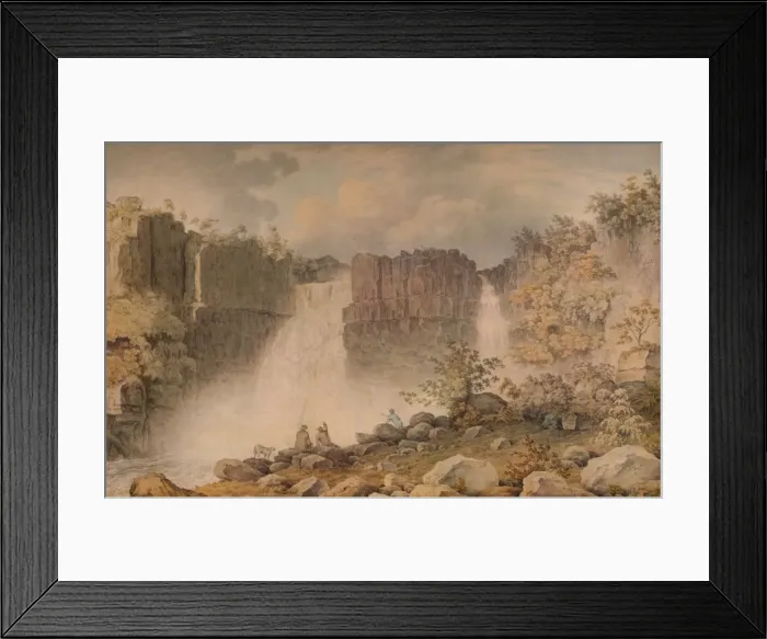 Framed Print : High Force, Teesdale, c1807. Artist: Francis Nicholson Framed Print : High Force, Teesdale, c1807. Artist: Francis Nicholson