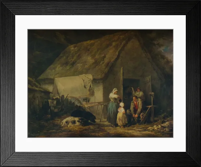 Framed Print : Morning, Higglers Preparing for Market, 1791. Artist: George Morland Framed Print : Morning, Higglers Preparing for Market, 1791. Artist: George Morland