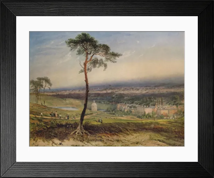 Framed Print : London, from Hampstead, 1834. Artist: George Sidney Shepherd Framed Print : London, from Hampstead, 1834. Artist: George Sidney Shepherd