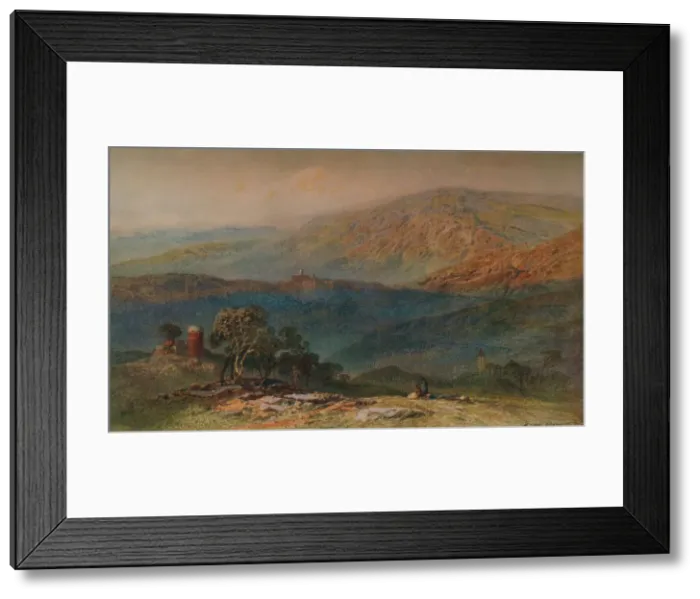 Framed Print : Near Pontremoli, c1863. Artist: Harry John Johnson Framed Print : Near Pontremoli, c1863. Artist: Harry John Johnson