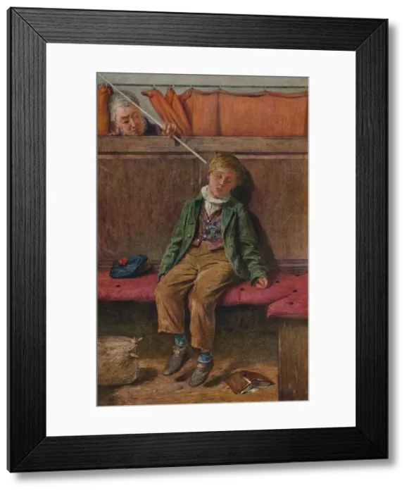 Framed Print : The Word and a Blow, 1875. Artist: Henry Benjamin Roberts Framed Print : The Word and a Blow, 1875. Artist: Henry Benjamin Roberts