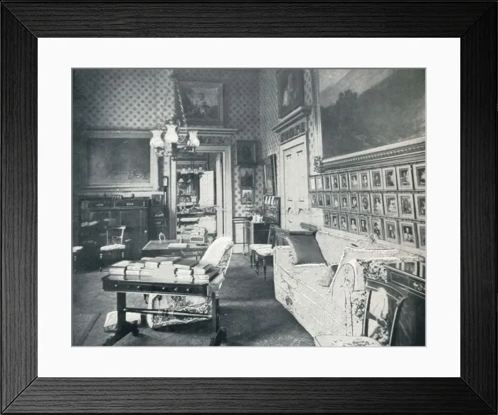 Framed Print : The Prince Consorts Dressing Room at Buckingham Palace, c1899, (1901). Artist: HN King Framed Print : The Prince Consorts Dressing Room at Buckingham Palace, c1899, (1901). Artist: HN King