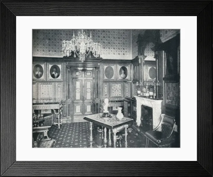 Framed Print : The Queens Private Audience Chamber at Windsor Castle, c1899, (1901). Artist: HN King Framed Print : The Queens Private Audience Chamber at Windsor Castle, c1899, (1901). Artist: HN King