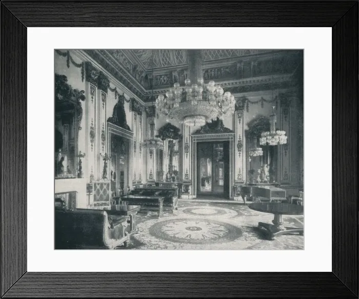 Framed Print : The White Drawing-Room at Buckingham Palace, c1899, (1901). Artist: HN King Framed Print : The White Drawing-Room at Buckingham Palace, c1899, (1901). Artist: HN King