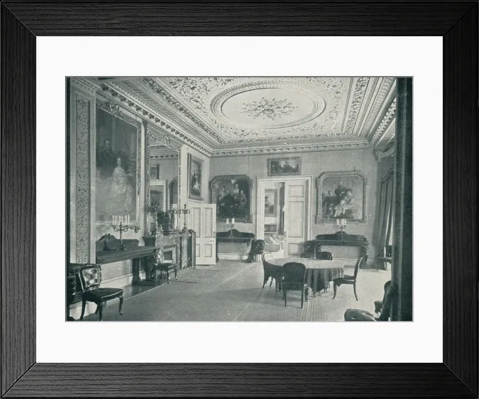 Framed Print : The Queens Dining Room at Osborne House, c1899, (1901). Artist: HN King Framed Print : The Queens Dining Room at Osborne House, c1899, (1901). Artist: HN King