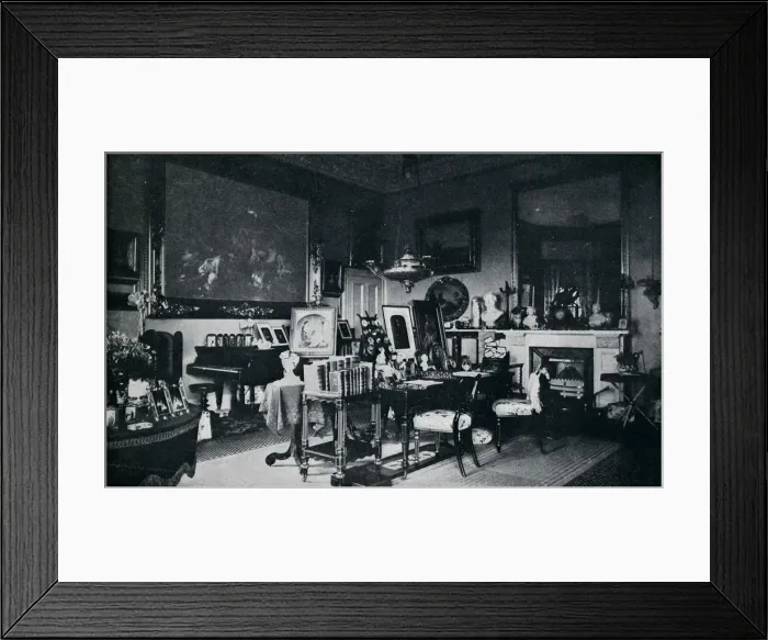 Framed Print : The Queens Private Sitting Room at Osborne, c1899, (1901). Artist: Hughes & Mullins Framed Print : The Queens Private Sitting Room at Osborne, c1899, (1901). Artist: Hughes & Mullins