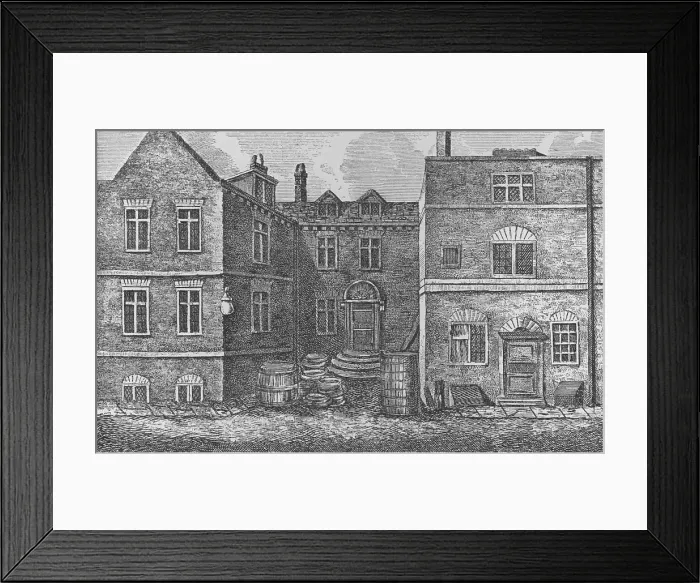 Framed Print : Monteagle House, Near St. Saviours Church, Southwark, 1808, (1912). Artist: J Pass Framed Print : Monteagle House, Near St. Saviours Church, Southwark, 1808, (1912). Artist: J Pass