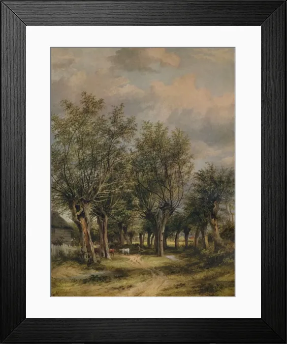 Framed Print : A Lane near Norwich, c1837. Artist: James Stark Framed Print : A Lane near Norwich, c1837. Artist: James Stark