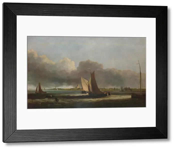 Framed Print : View on the Ms, c1799. Artist: John Crome Framed Print : View on the Ms, c1799. Artist: John Crome