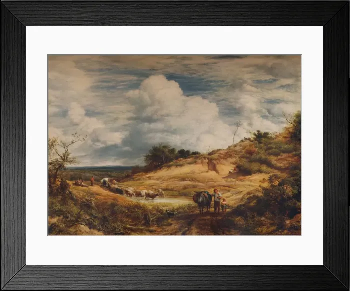 Framed Print : The Sandpits, 1856. Artist: John Linnell Framed Print : The Sandpits, 1856. Artist: John Linnell