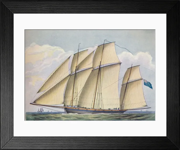 Framed Print : Armed Lugger Close Hauled With All Sail Set, 1825. Artist: John Rogers Framed Print : Armed Lugger Close Hauled With All Sail Set, 1825. Artist: John Rogers