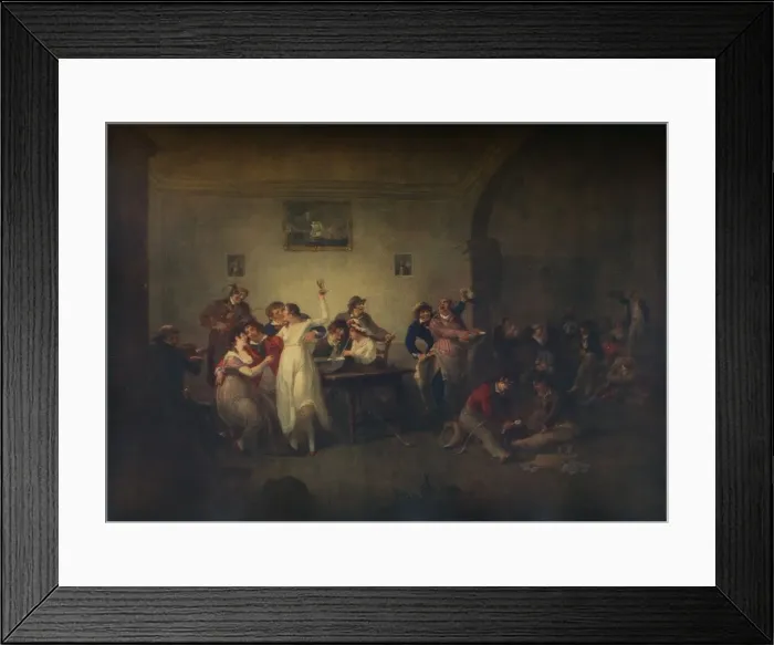 Framed Print : An Unmarried Sailors Return, c1800. Artist: Julius Caesar Ibbetson Framed Print : An Unmarried Sailors Return, c1800. Artist: Julius Caesar Ibbetson