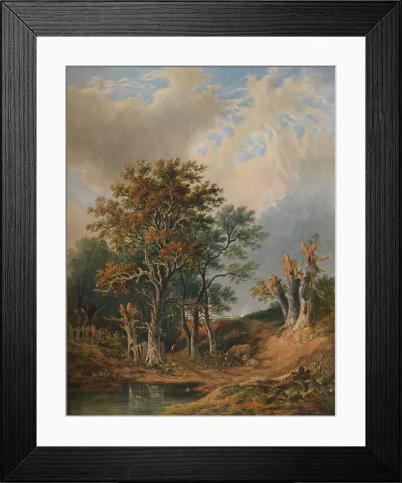 Framed Print : Landscape, 1847. Artist: Samuel David Colkett Framed Print : Landscape, 1847. Artist: Samuel David Colkett