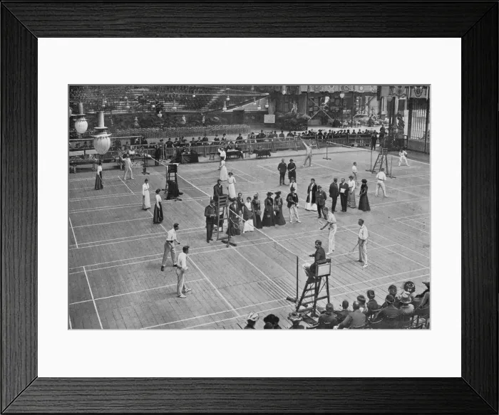 Framed Print : A Badminton Tournament at the Crystal Palace, 1902, (1903). Artist: Russell & Sons Framed Print : A Badminton Tournament at the Crystal Palace, 1902, (1903). Artist: Russell & Sons