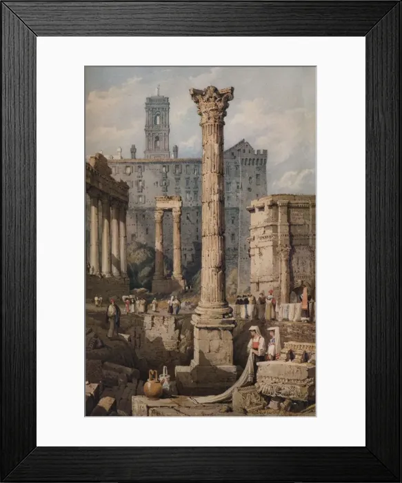 Framed Print : View in the Forum, Rome, c1823. Artist: Samuel Prout