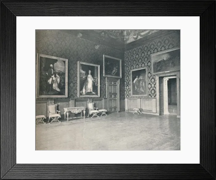 Framed Print : The Kings Drawing Room at Kensington Palace, c1899, (1901). Artist: Thiele & Co Framed Print : The Kings Drawing Room at Kensington Palace, c1899, (1901). Artist: Thiele & Co