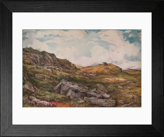 Framed Print : Blythburgh Common, 1888. Artist: Thomas Collier Framed Print : Blythburgh Common, 1888. Artist: Thomas Collier