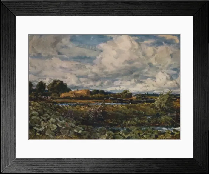 Framed Print : Lock on the Kennet, 1889. Artist: Thomas Collier Framed Print : Lock on the Kennet, 1889. Artist: Thomas Collier