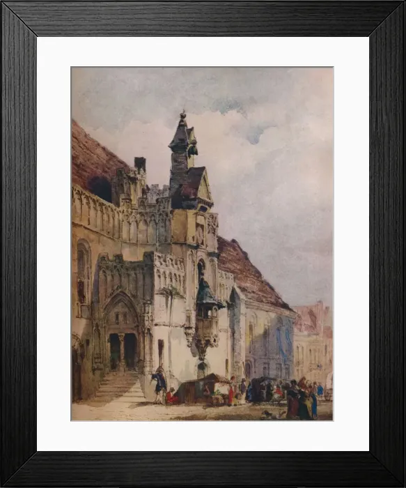 Framed Print : L hotel de Ville, St Omer, 1867. Artist: Thomas Shotter Boys Framed Print : L hotel de Ville, St Omer, 1867. Artist: Thomas Shotter Boys