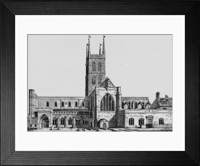 Framed Print : The South Side of St. Saviours, Southwark, showing the former nave, c1825, (1912) Framed Print : The South Side of St. Saviours, Southwark, showing the former nave, c1825, (1912)