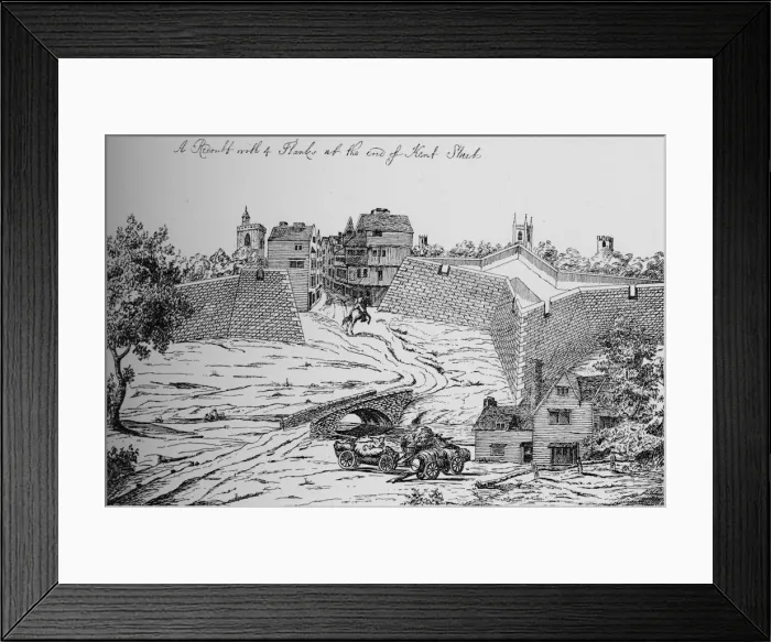 Framed Print : One of the Forts erected by the Parliament for the defence of London during the Civil War, c1808 Framed Print : One of the Forts erected by the Parliament for the defence of London during the Civil War, c1808