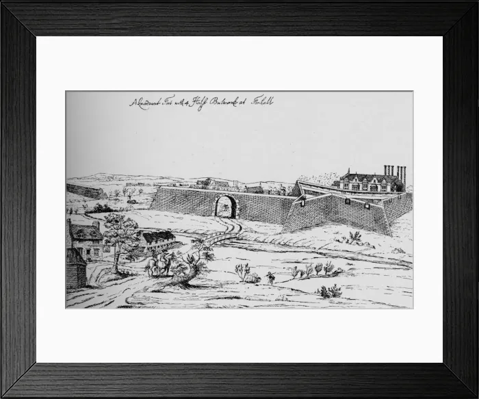 Framed Print : The Fort at Vauxhall erected for the defence of London during the Civil War, c1810, (1912) Framed Print : The Fort at Vauxhall erected for the defence of London during the Civil War, c1810, (1912)