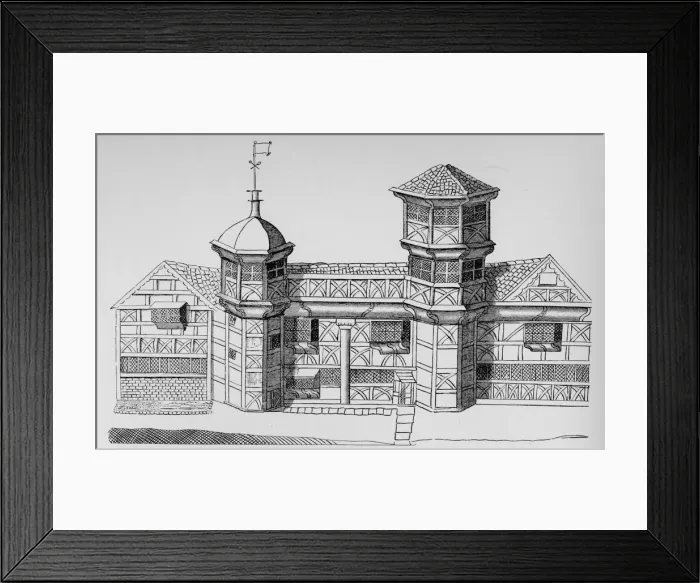 Framed Print : Vaux Hall Manor House, c1813, (1912) Framed Print : Vaux Hall Manor House, c1813, (1912)