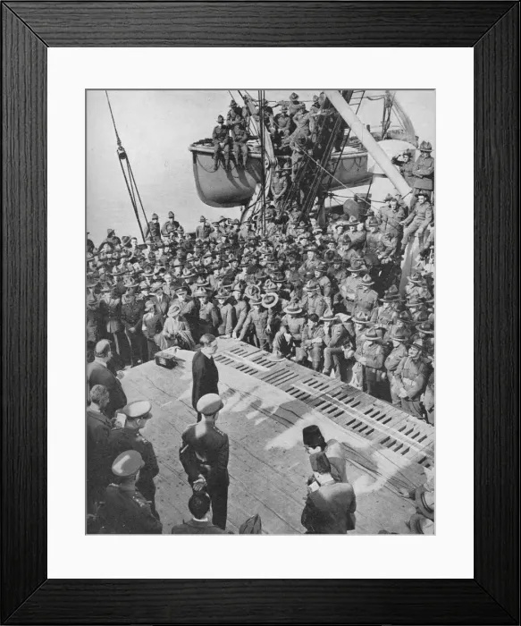 Framed Print : Mr. Eden with the Anzacs, 1940, (1940)