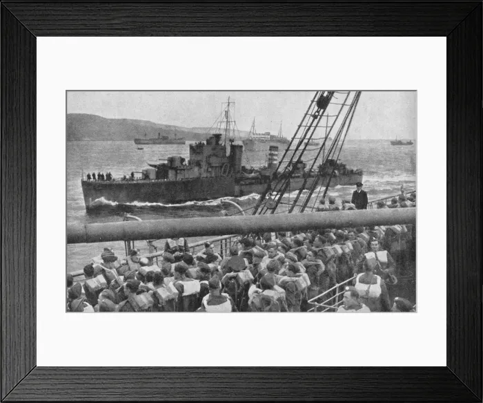 Framed Print : British Troops Land in Norway, 1940, (1940) Framed Print : British Troops Land in Norway, 1940, (1940)