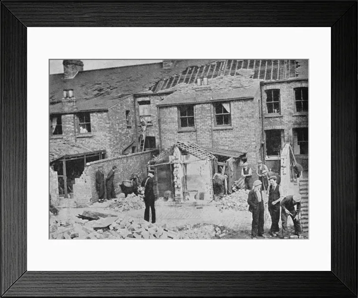 Framed Print : First Bombs on England, 1940, (1940) Framed Print : First Bombs on England, 1940, (1940)