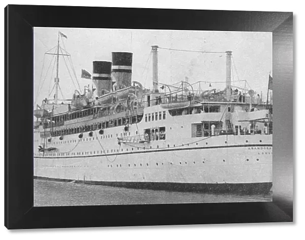 The Arandora Star at the start of a peace time voyage, c1938 (1940)