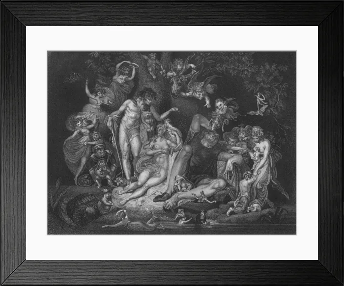 Framed Print : Act IV Scene i from A Midsummer Nights Dream, c19th century Framed Print : Act IV Scene i from A Midsummer Nights Dream, c19th century