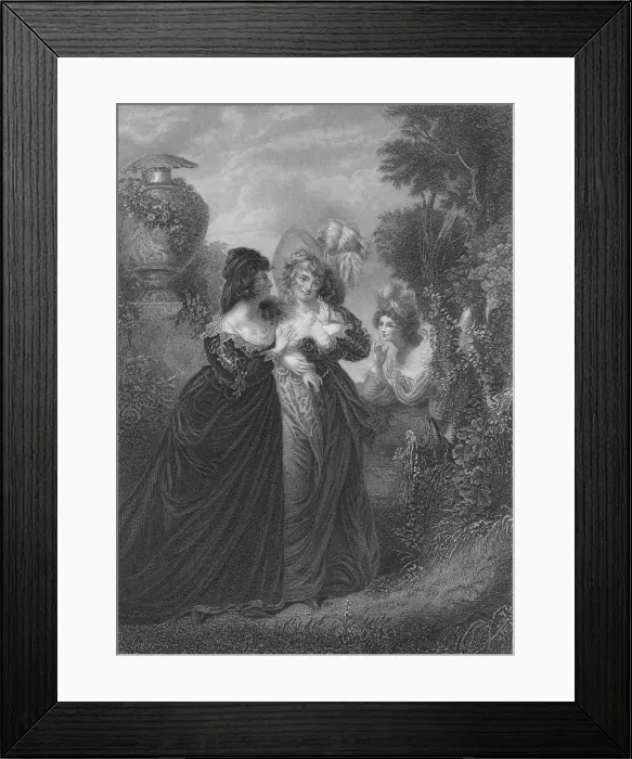 Framed Print : Act III Scene i from Much Ado About Nothing, c19th century Framed Print : Act III Scene i from Much Ado About Nothing, c19th century