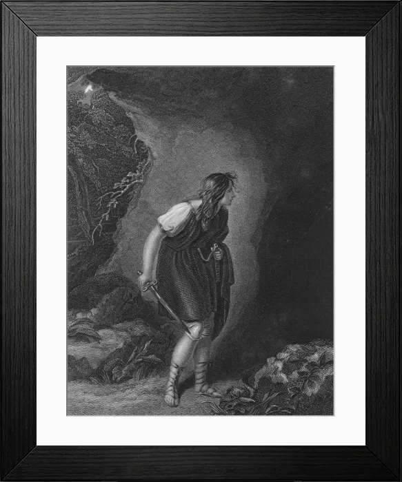 Framed Print : Act III Scene vi from Cymbeline, c19th century Framed Print : Act III Scene vi from Cymbeline, c19th century