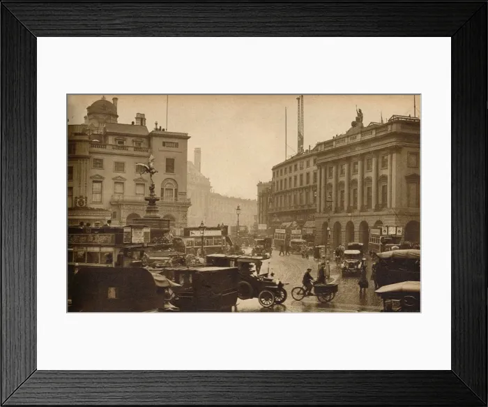 Framed Print : Regent Street, London, England, viewed from Piccadilly Circus, 1923, (1938) Framed Print : Regent Street, London, England, viewed from Piccadilly Circus, 1923, (1938)