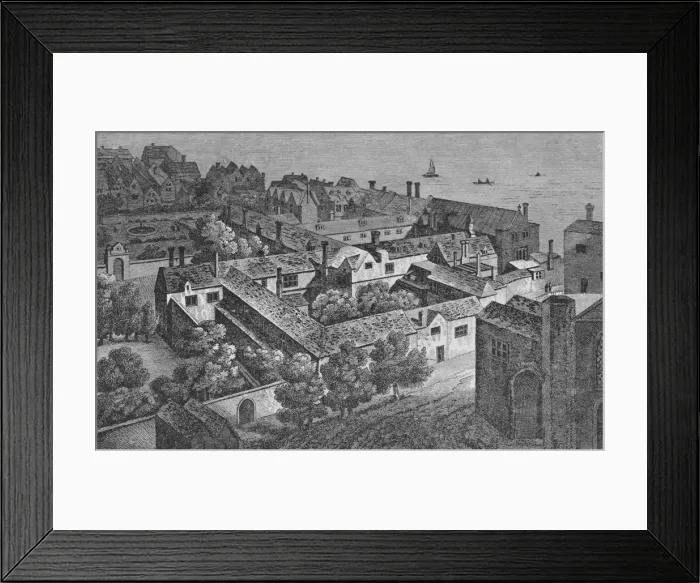 Framed Print : Winchester House, Southwark, about 1649, from the tower of St. Saviour s, c1812, (1912). Artist: Wenceslaus Hollar Framed Print : Winchester House, Southwark, about 1649, from the tower of St. Saviour s, c1812, (1912). Artist: Wenceslaus Hollar