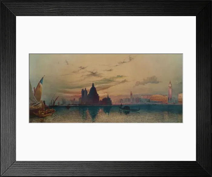 Framed Print : La Santa Salute, from San Giorgio, Venice, c1872. Artist: William Collingwood Smith Framed Print : La Santa Salute, from San Giorgio, Venice, c1872. Artist: William Collingwood Smith