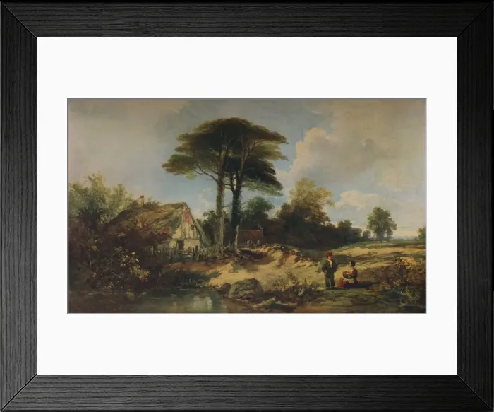 Framed Print : Gillingham, 1842. Artist: William James Muller Framed Print : Gillingham, 1842. Artist: William James Muller